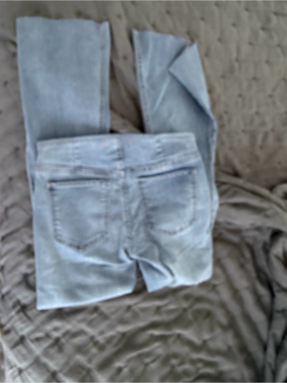 Free People Light Blue Wide Leg Flare Jeans